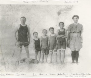 Tobin family at the beach