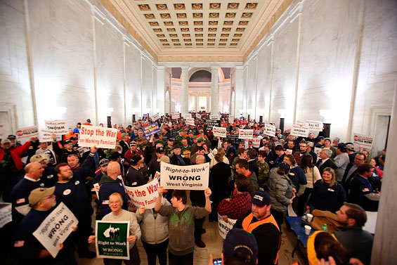 WV Teamsters are fighting state Republicans attempts to turn the state Right-to-Work (for LESS!)