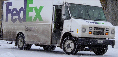FedEx Ground truck (We Party Patriots)