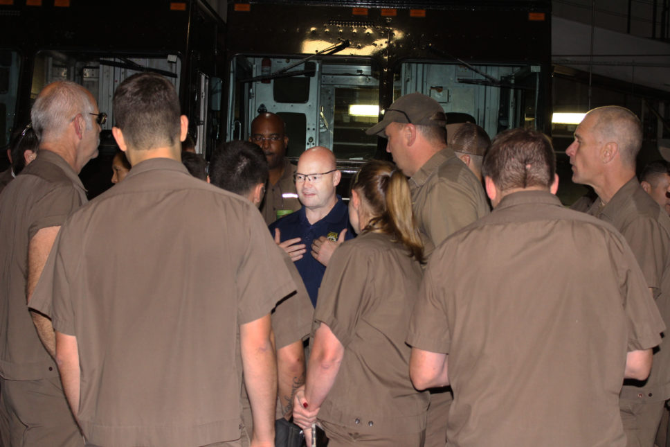 UPS Teamsters Receive Surprise Visit From IBT Package Division Director 