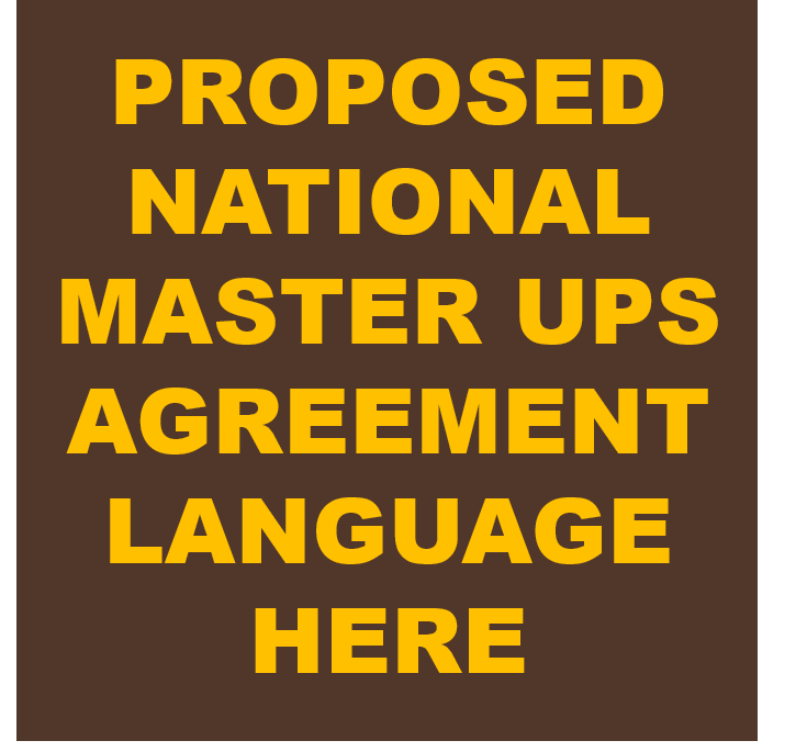 IBT UPS News Teamsters Release UPS National Agreement in Principal