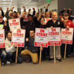 APP/World Fuel Services Teamsters Make Picket Signs in Preparation for Strike