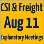 UPS CSI and UPS Freight Explanatory Meetings Scheduled: August 11