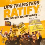 TEAMSTERS RATIFY HISTORIC UPS CONTRACT