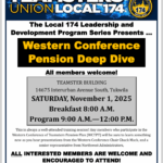 NOVEMBER 1: “Pension Deep Dive” LDP Training for Local 174 Members